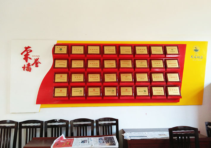 长沙荣誉墙设计 公司资质荣誉墙制作 奖牌陈列